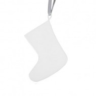 Подвеска-игрушка металл "Рождественский носок" лента в комплекте 110х75 (в наличии в г.Барнаул)