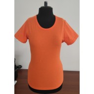 Футболка женская хлопок оранжевая
