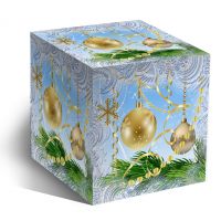 Коробка под кружки "Новогодние шары"