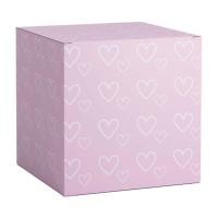 Коробка под кружки "Розовое сердце"